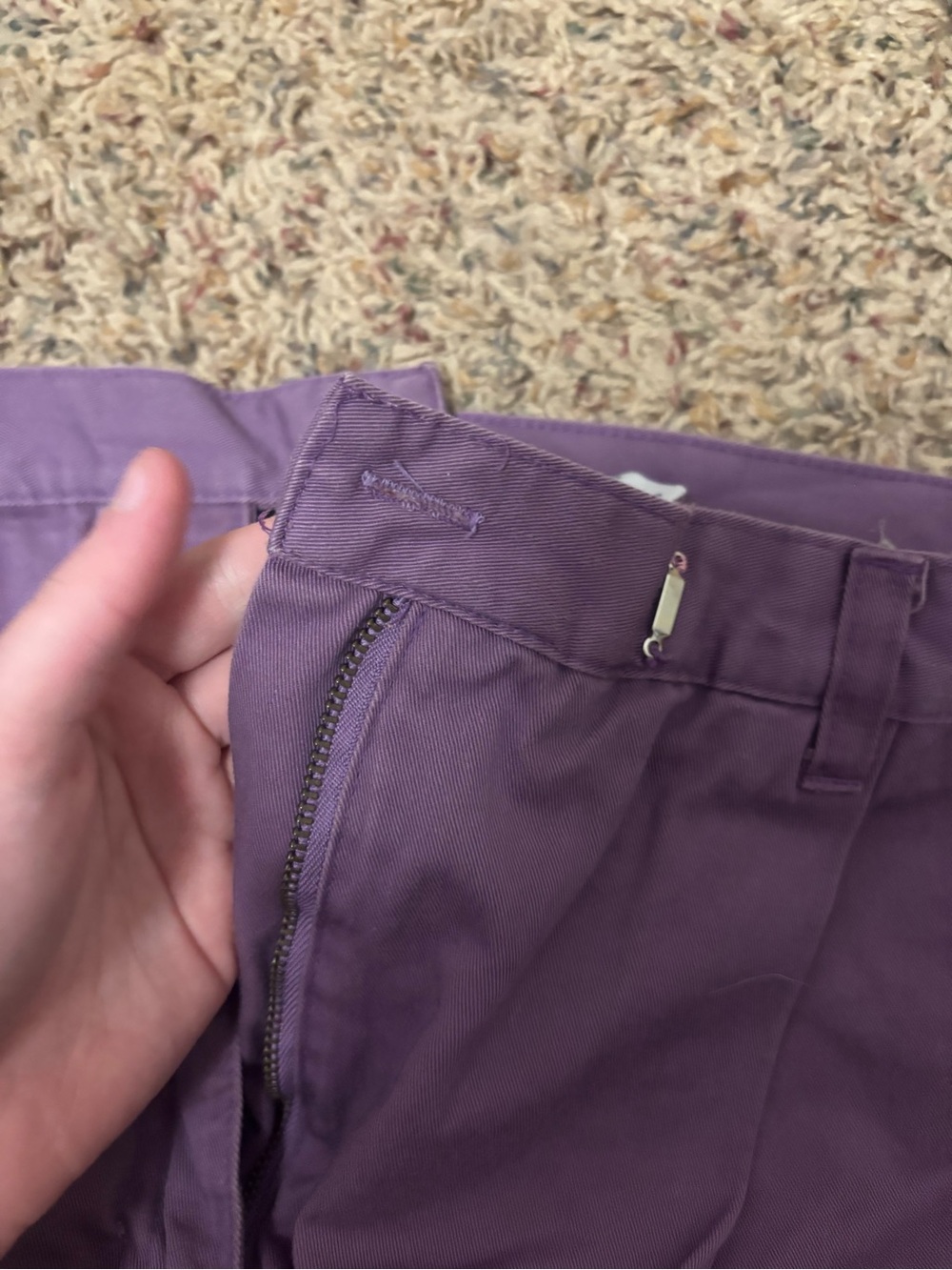 White Stag Purple High-Waist Casual Bermuda Shorts - Picture 9 of 9